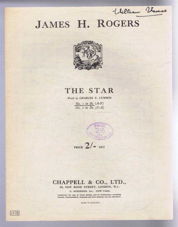 Image for The Star, A Fragment from Plato. No. 1 in B flat The Star, A Fragment from Plato. No. 1 in B flat