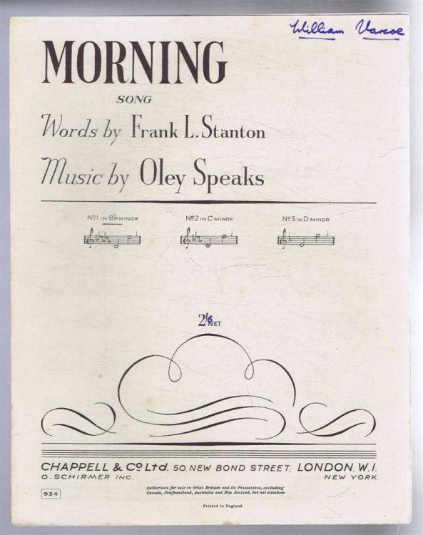 Image for Morning, song. No. 1 in B flat minor. No. 934 (Le Jour) Morning, song. No. 1 in B flat minor. No. 934 (Le Jour)