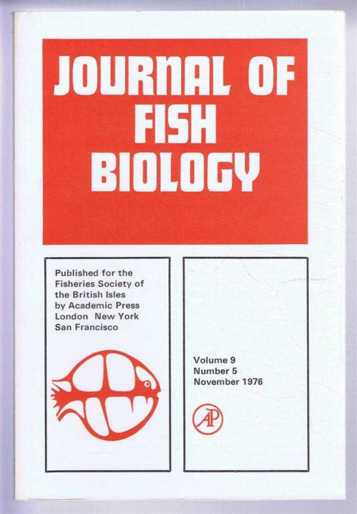 Image for Journal of Fish Biology. Volume 9, Number 5, November 1976 Journal of Fish Biology. Volume 9, Number 5, November 1976
