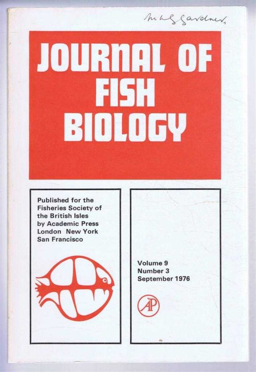 Image for Journal of Fish Biology. Volume 9, Number 3, September 1976 Journal of Fish Biology. Volume 9, Number 3, September 1976