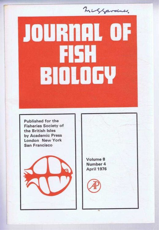 Image for Journal of Fish Biology. Volume 8, Number 4, April 1976 Journal of Fish Biology. Volume 8, Number 4, April 1976
