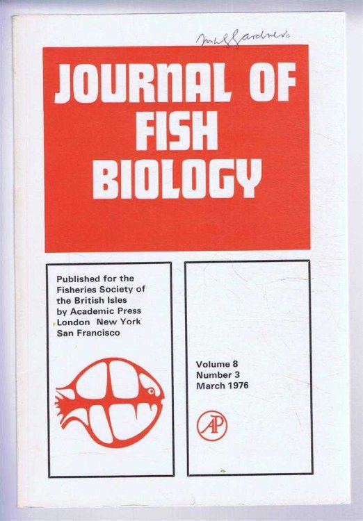Image for Journal of Fish Biology. Volume 8, Number 3, March 1976 Journal of Fish Biology. Volume 8, Number 3, March 1976