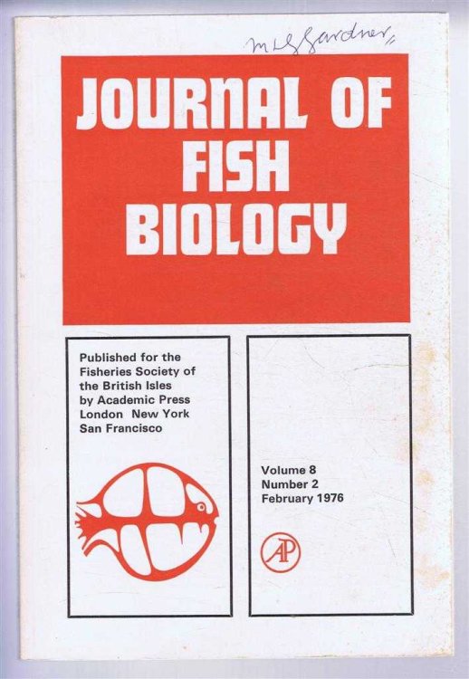Image for Journal of Fish Biology. Volume 8, Number 2, February 1976 Journal of Fish Biology. Volume 8, Number 2, February 1976