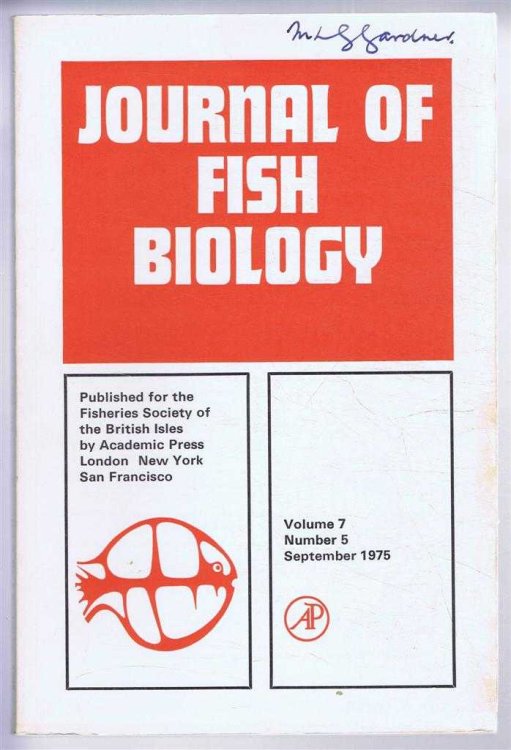 Image for Journal of Fish Biology. Volume 7, Number 5, September 1975 Journal of Fish Biology. Volume 7, Number 5, September 1975