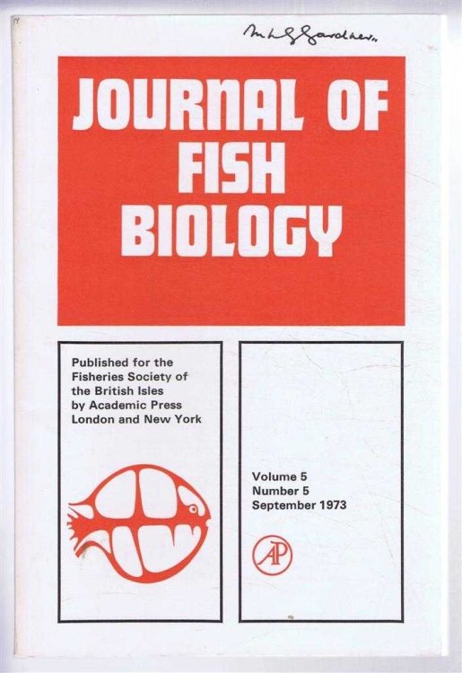 Image for Journal of Fish Biology. Volume 5, Number 5, September 1973 Journal of Fish Biology. Volume 5, Number 5, September 1973