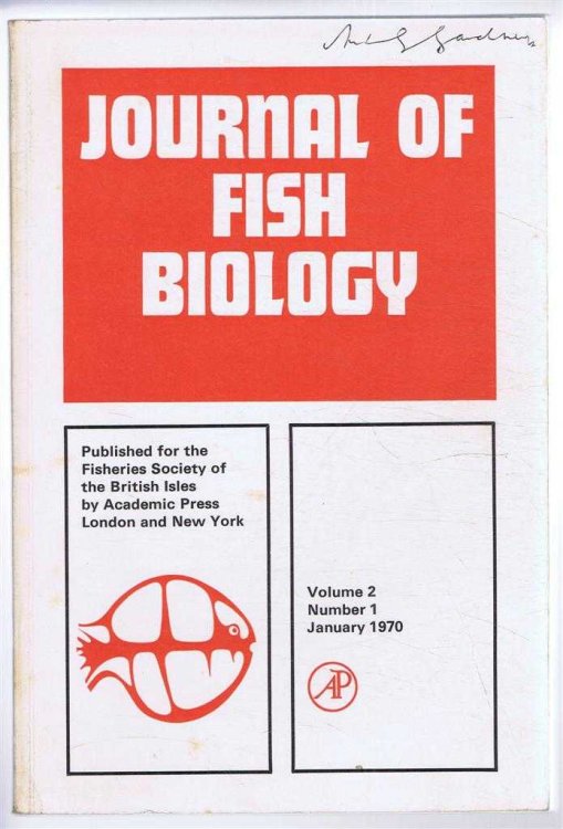 Journal of Fish Biology. Volume 2, Number 1, January 1970