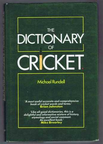 Image for The Dictionary of Cricket The Dictionary of Cricket
