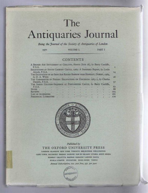 Image for The Antiquaries Journal, Being the Journal of The Society of Antiquaries of London, Volume L, 1970, Part I The Antiquaries Journal, Being the Journal of The Society of Antiquaries of London, Volume L, 1970, Part I