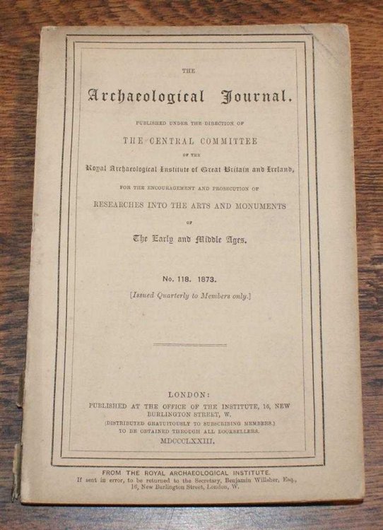 Image for The Archaeological Journal, No. 118, June 1873, For Researches into the Early and Middle Ages The Archaeological Journal, No. 118, June 1873, For Researches into the Early and Middle Ages