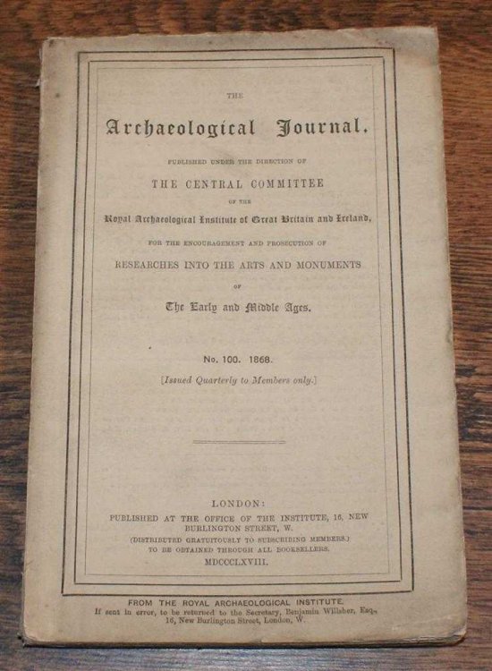 Image for The Archaeological Journal, No. 100, December 1868, For Researches into the Early and Middle Ages The Archaeological Journal, No. 100, December 1868, For Researches into the Early and Middle Ages