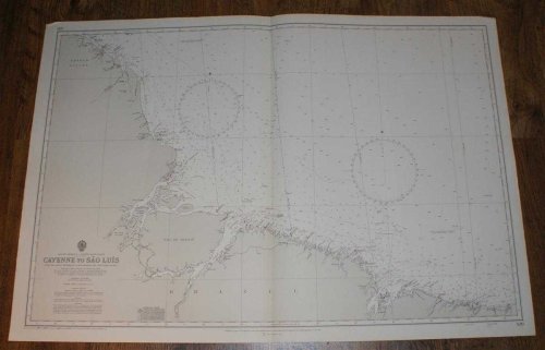 Nautical Chart No. 520. South America, North East Coast, Cayenne to Sao Luis. From the Latest Information in the Hydrographic Department to 1965 with small corrections to 1971. Scale 1:1,500,000