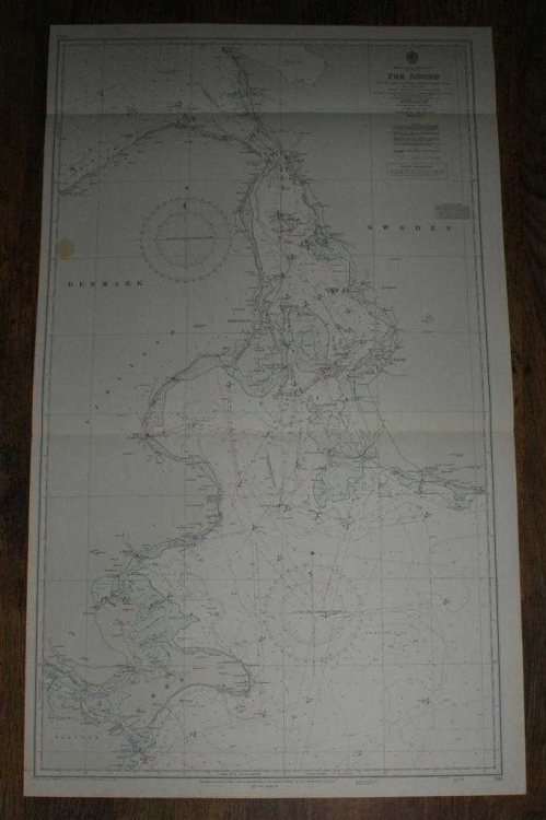 Nautical Chart No. 2115. Entrance To The Baltic, The Sound. Scale 1:150,000