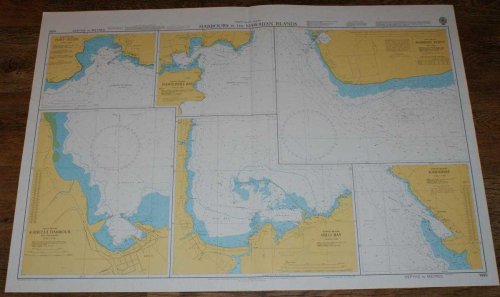 Nautical Chart No. 1490 North Pacific Ocean - Harbours in the Hawaiian Islands