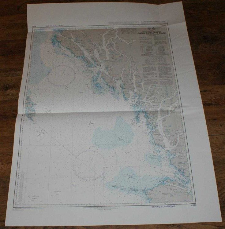 Nautical Chart No. 4923 Canada - British Columbia, Queen Charlotte Sound