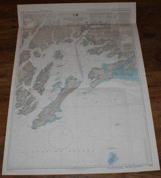 Nautical Chart No. 4979 United States - Alaska, South Coast, Prince William Sound and Approaches