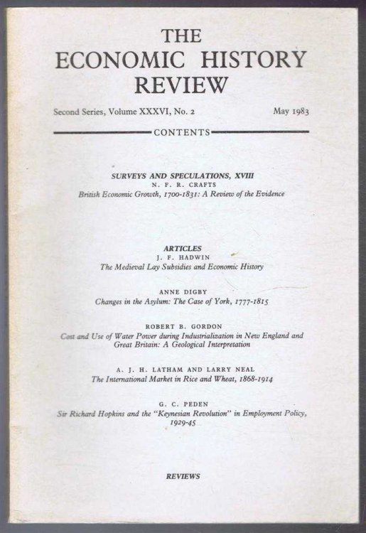 Image for The Economic History Review. Second Series, Volume XXXVI (36), No. 2, May 1983 The Economic History Review. Second Series, Volume XXXVI (36), No. 2, May 1983