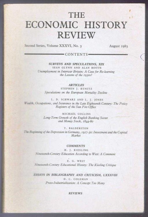 Image for The Economic History Review. Second Series, Volume XXXVI (36), No. 3, August 1983 The Economic History Review. Second Series, Volume XXXVI (36), No. 3, August 1983