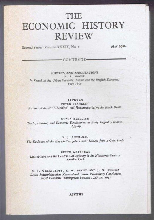 Image for The Economic History Review. Second Series, Volume XXXIX (39), No. 2, May 1986 The Economic History Review. Second Series, Volume XXXIX (39), No. 2, May 1986