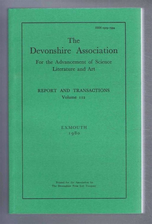 Image for THE DEVONSHIRE ASSOCIATION: Report and Transactions 1980, Volume 112, Exmouth THE DEVONSHIRE ASSOCIATION: Report and Transactions 1980, Volume 112, Exmouth