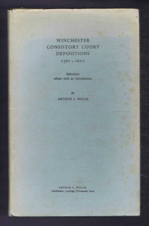 Image for Winchester Consistory Court Depositions 1561-1602. Winchester Consistory Court Depositions 1561-1602.