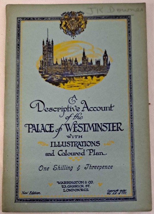Image for Guide to The Palace of Westminster or A Descriptive Account of the Palace of Westminster with Illustrations and Coloured Plan Guide to The Palace of Westminster or A Descriptive Account of the Palace of Westminster with Illustrations and Coloured Plan