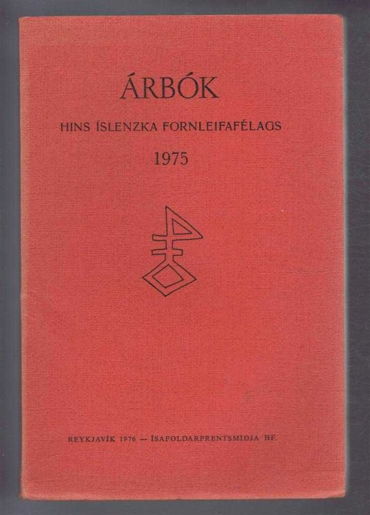 Image for Arbok Hins Islenzka Fornleifafelags 1975 (Yearbook of the Icelandic Archaeological Society) Arbok Hins Islenzka Fornleifafelags 1975 (Yearbook of the Icelandic Archaeological Society)
