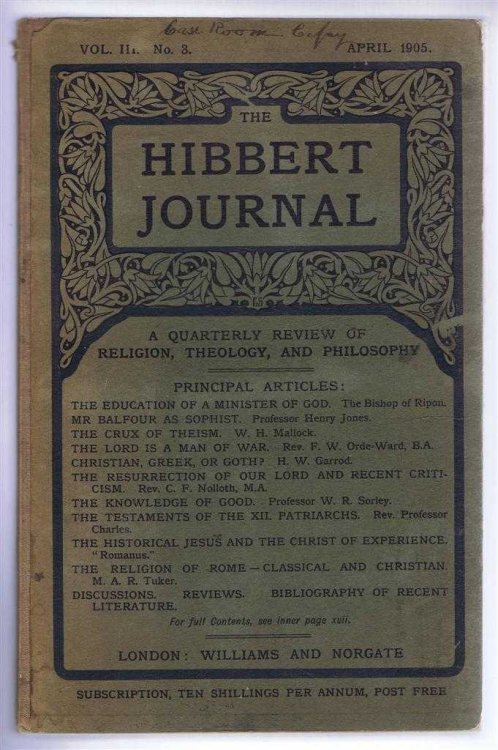 Image for The Hibbert Journal, Vol III No 3, April 1905 The Hibbert Journal, Vol III No 3, April 1905