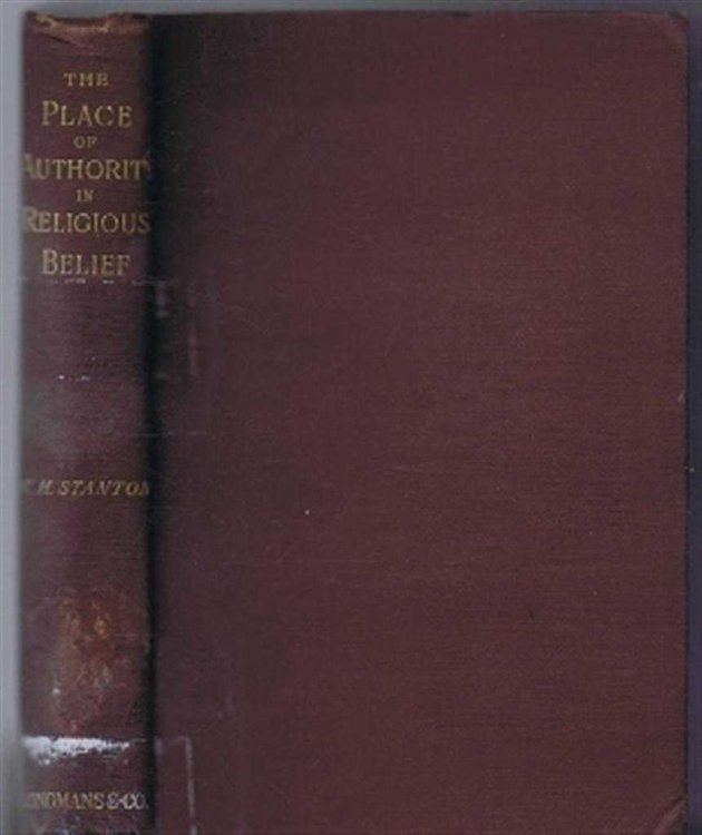 Image for The Place of Authority in Matters of Religious Belief The Place of Authority in Matters of Religious Belief