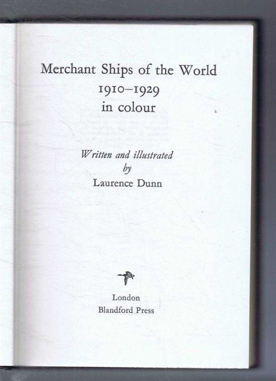 Image for Merchant Ships of the World in Colour 1910-1929 Merchant Ships of the World in Colour 1910-1929