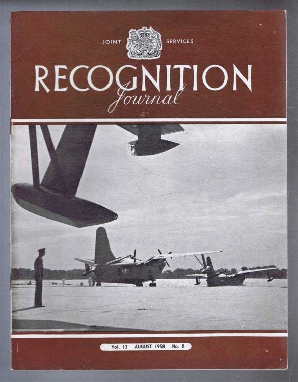 Image for Joint Services Recognition Journal, Vol.13 No. 8, August 1958 Joint Services Recognition Journal, Vol.13 No. 8, August 1958
