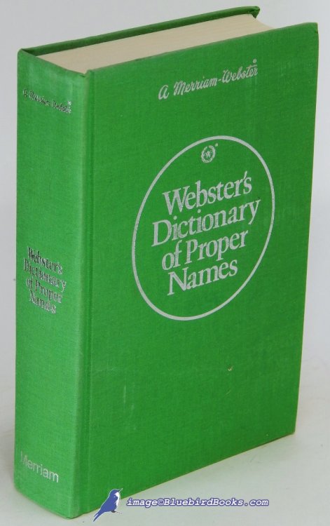 Image for Webster's Dictionary of Proper Names Webster's Dictionary of Proper Names