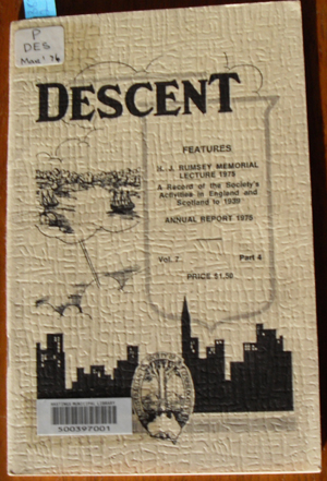 Descent: The Journal of the Society of Australian Genealogists (Vol 7, March 1976, Part 4)