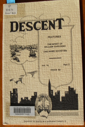 Descent: The Journal of the Society of Australian Genealogists (Vol 10, June 1980, Part 2)