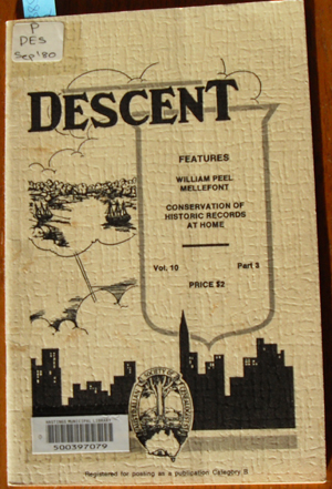 Descent: The Journal of the Society of Australian Genealogists (Vol 10, September 1980, Part 3)