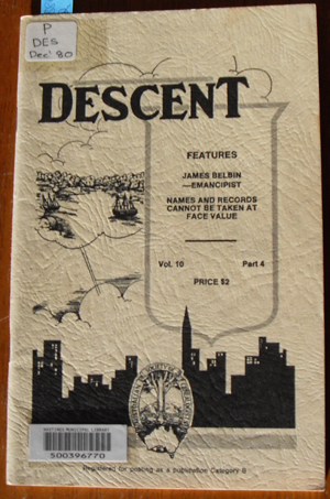 Descent: The Journal of the Society of Australian Genealogists (Vol 10, December 1980, Part 4)