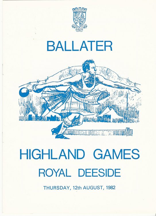 Ballater Highland Games, Thursday, 12th August, 1982.