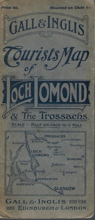 Gall & Inglis Tourist Map of Loch Lomond & the Trossachs