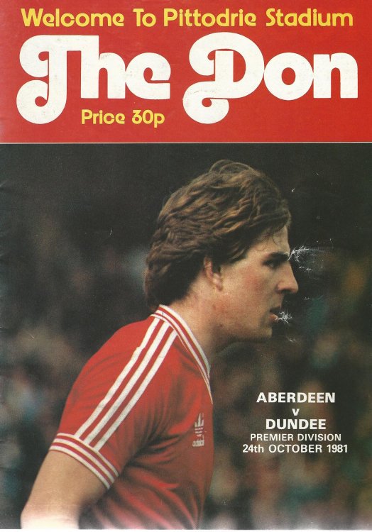 Image for The Don. Premier Division: Aberdeen v. Dundee United, 24 October 1981. The Don. Premier Division: Aberdeen v. Dundee United, 24 October 1981.