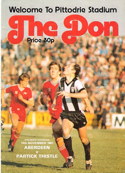 Image for The Don Matchday Magazine. Aberdeen v. Partick Thistle, Premier Division 14th November 1981. The Don Matchday Magazine. Aberdeen v. Partick Thistle, Premier Division 14th November 1981.