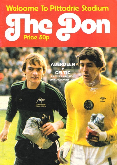 The Don. Matchday Magazine. Aberdeen v. Celtic. Premier Division 30th January 1986.