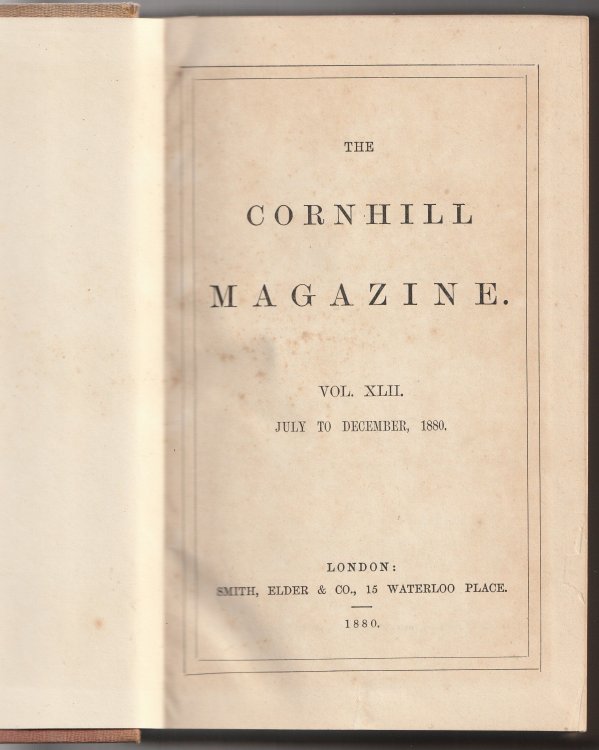 Cornhill Magazine [Volume XLII]