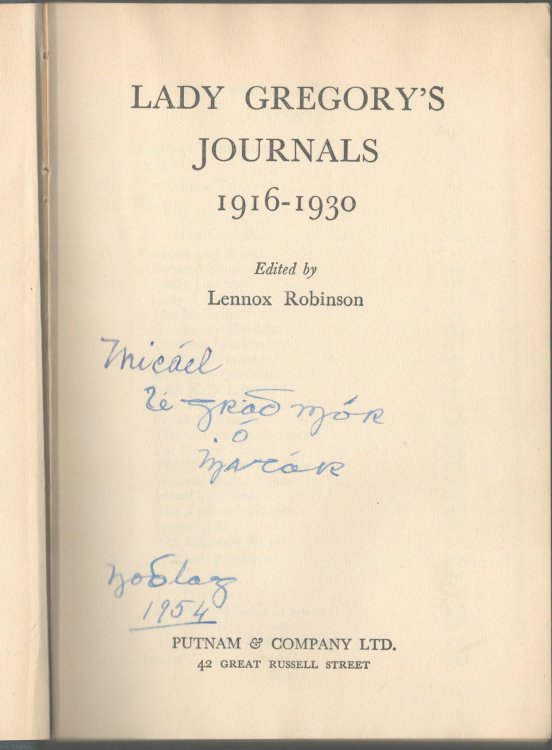 Lady Gregory's Journals 1916-1930