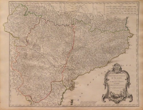 Etats de la Couronne d'Aragon, ou se trouvent les Royaumes d'Aragon et de Navarre la Principaute de Catalogne