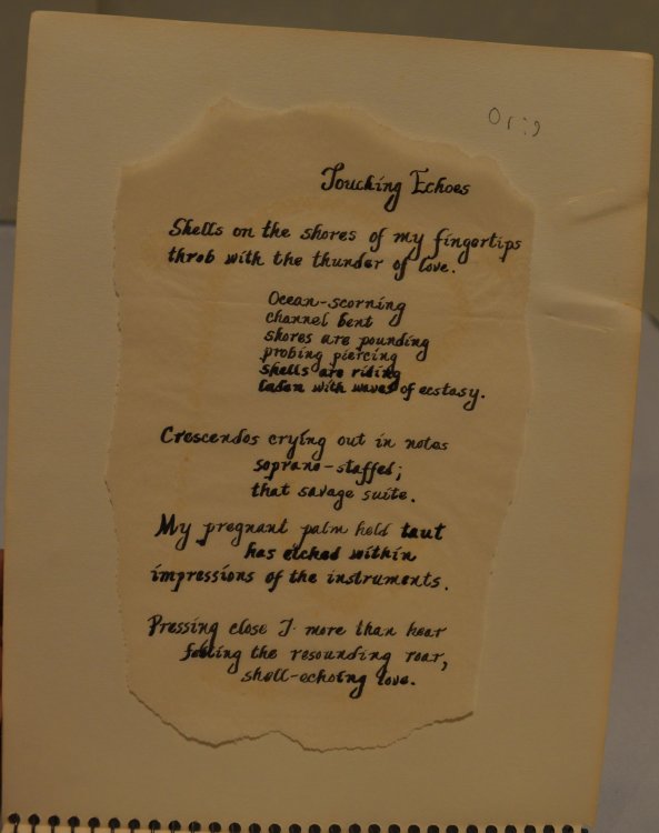 Image for Autographed manuscript of original poetry Autographed manuscript of original poetry