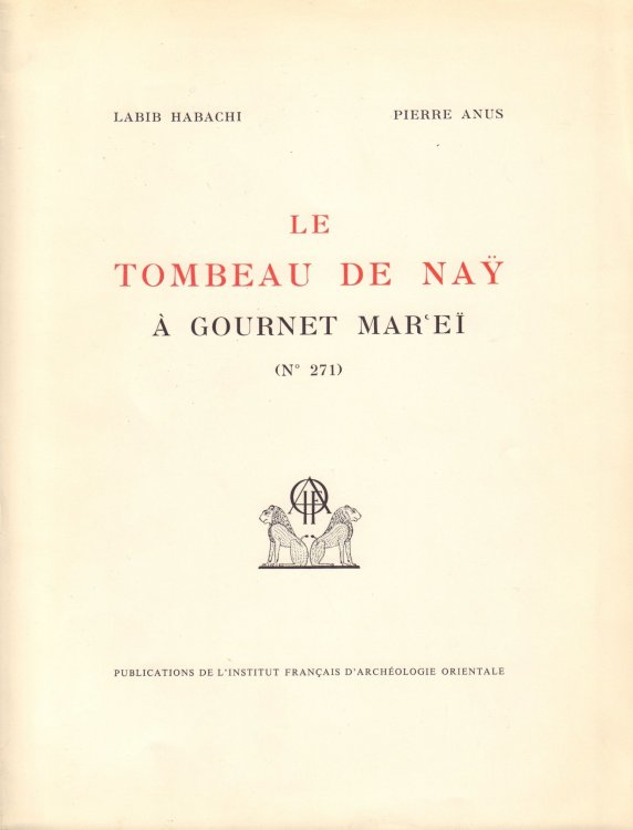 Image for Le Tombeau de Nay a Gournet Marei (No. 271) Le Tombeau de Nay a Gournet Marei (No. 271)