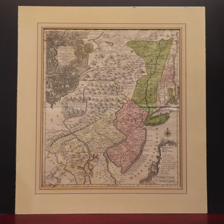 Image for Pensylvania, Nova Jersey et Nova York cum Regionibus ad Fluvium Delaware in America Sitis nova delineatione ob oculos posita per Tob. Conr. Lotter, geographum Aug. Vind. Tob. Conr. Lotter sculps. Aug. V. Pensylvania, Nova Jersey et Nova York cum Regionibus ad Fluvium Delaware in America Sitis nova delineatione ob oculos posita per Tob. Conr. Lotter, geographum Aug. Vind. Tob. Conr. Lotter sculps. Aug. V.
