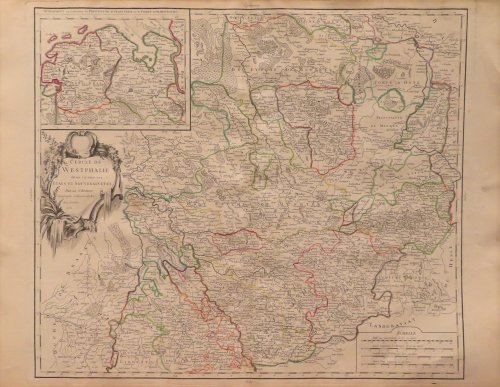 Image for Cercle de Westphalie divise en tous ses etats et souverainetes. Cercle de Westphalie divise en tous ses etats et souverainetes.