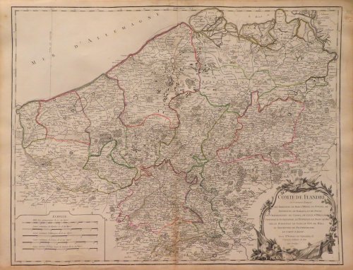 Image for Comte de Flandre ou se trouvent distingues les Bailiages de Berg St. Winox, de Furnes, de Bourbourg, de Bailleul, et de Douay, les Chatellenies de Cassel, de Lille, d'Ypres, de Courtray, d'Oudenarde, le Tournesis, le Franc-de-Bruges, le Burgraviat de Gand , le Pays de Waes, la Seigneurie de Dendermo Comte de Flandre ou se trouvent distingues les Bailiages de Berg St. Winox, de Furnes, de Bourbourg, de Bailleul, et de Douay, les Chatellenies de Cassel, de Lille, d'Ypres, de Courtray, d'Oudenarde, le Tournesis, le Franc-de-Bruges, le Burgraviat de Gand , le Pays de Waes, la Seigneurie de Dendermo