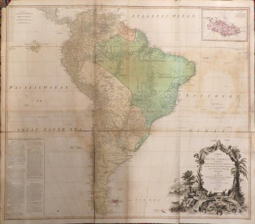 Image for A Map of South America containing Tierra-Firma, Guayana, New Granada, Amazonia, Brasil, Peru, Paraguay, Chaco, Tucuman, Chili and Patagonia. From Mr. d'Andille with several Improvements and Additions and the newest discoveries. July 1st, 1787. A Map of South America containing Tierra-Firma, Guayana, New Granada, Amazonia, Brasil, Peru, Paraguay, Chaco, Tucuman, Chili and Patagonia. From Mr. d'Andille with several Improvements and Additions and the newest discoveries. July 1st, 1787.