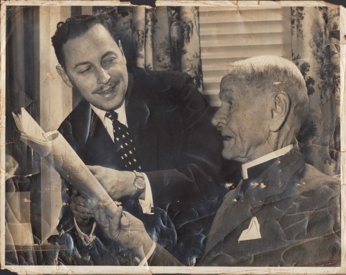 Original photograph of Tennessee Williams and his grandfather, Walter Edwin Dakin.